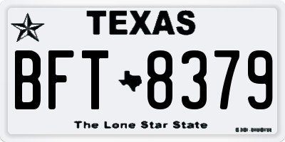 TX license plate BFT8379