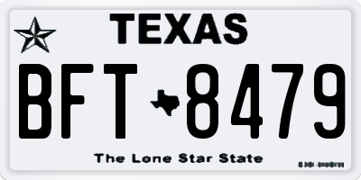 TX license plate BFT8479