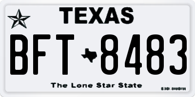 TX license plate BFT8483