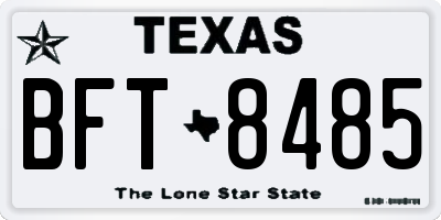 TX license plate BFT8485