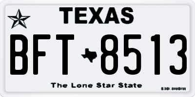 TX license plate BFT8513