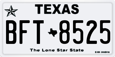 TX license plate BFT8525