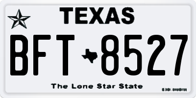 TX license plate BFT8527