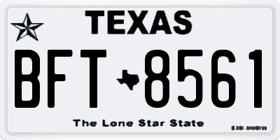 TX license plate BFT8561