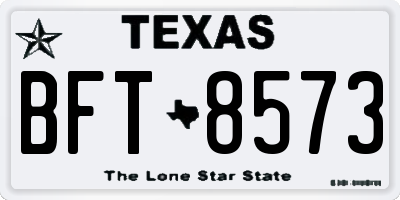 TX license plate BFT8573