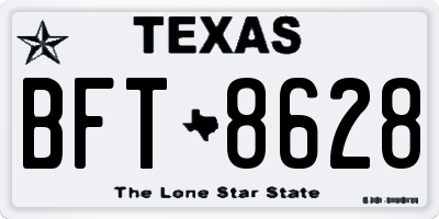 TX license plate BFT8628