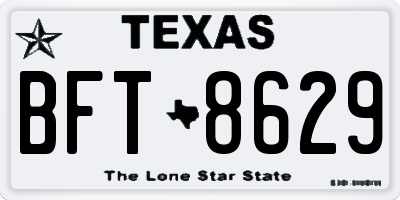 TX license plate BFT8629