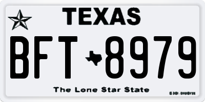 TX license plate BFT8979