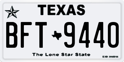 TX license plate BFT9440