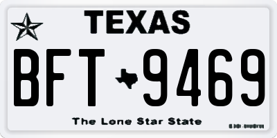 TX license plate BFT9469
