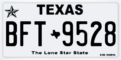 TX license plate BFT9528