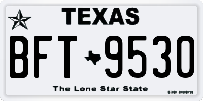 TX license plate BFT9530