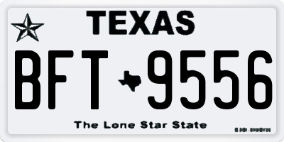 TX license plate BFT9556