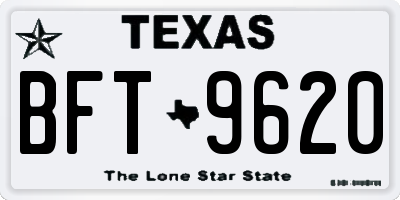 TX license plate BFT9620