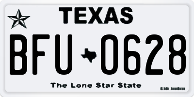 TX license plate BFU0628