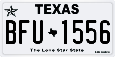 TX license plate BFU1556
