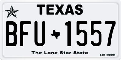 TX license plate BFU1557