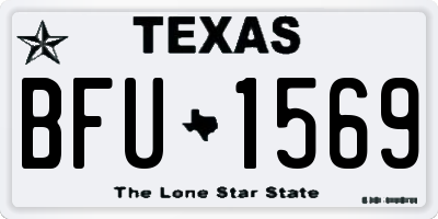TX license plate BFU1569