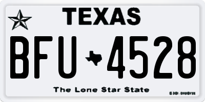 TX license plate BFU4528
