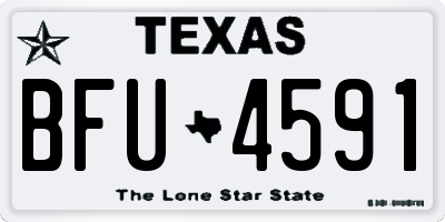 TX license plate BFU4591