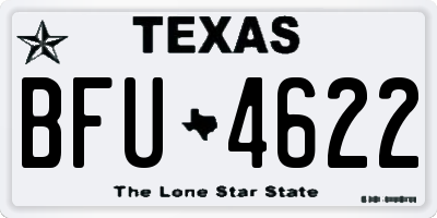 TX license plate BFU4622