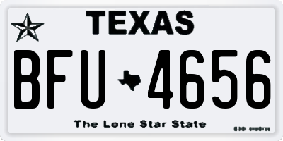 TX license plate BFU4656