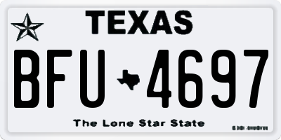 TX license plate BFU4697