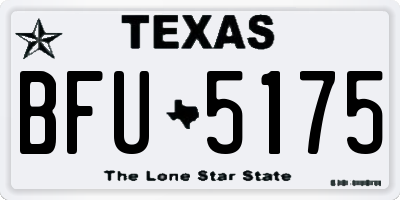 TX license plate BFU5175