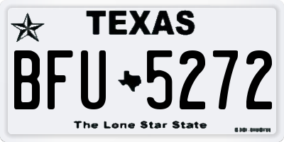TX license plate BFU5272
