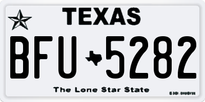 TX license plate BFU5282