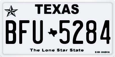 TX license plate BFU5284