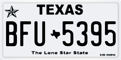 TX license plate BFU5395