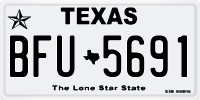TX license plate BFU5691