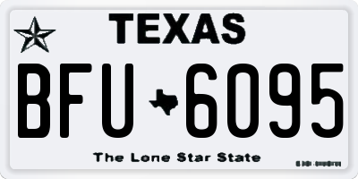 TX license plate BFU6095