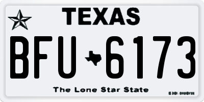 TX license plate BFU6173