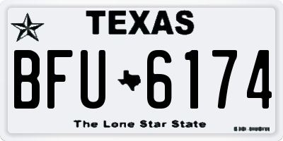 TX license plate BFU6174