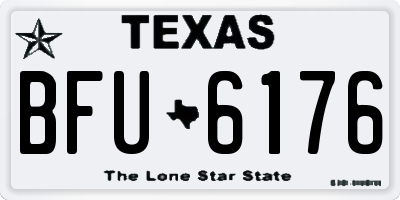 TX license plate BFU6176