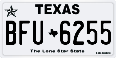 TX license plate BFU6255