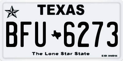 TX license plate BFU6273