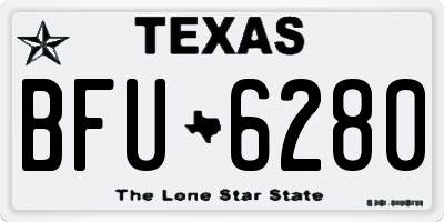 TX license plate BFU6280