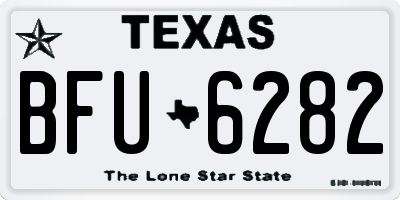 TX license plate BFU6282