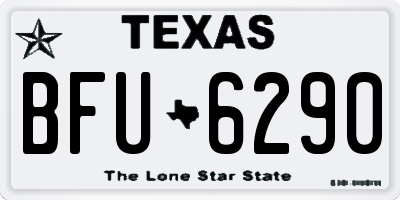 TX license plate BFU6290