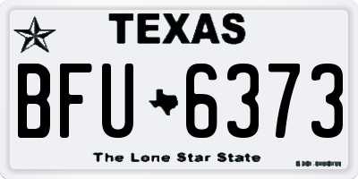 TX license plate BFU6373