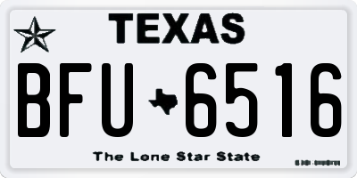 TX license plate BFU6516