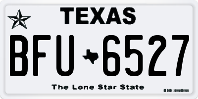 TX license plate BFU6527