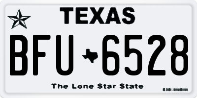 TX license plate BFU6528