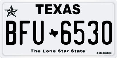 TX license plate BFU6530