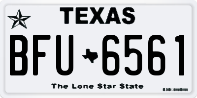 TX license plate BFU6561