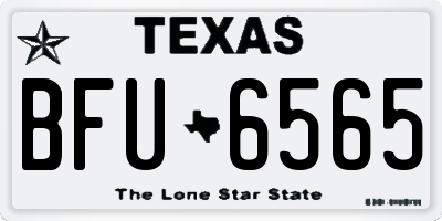 TX license plate BFU6565