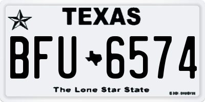 TX license plate BFU6574